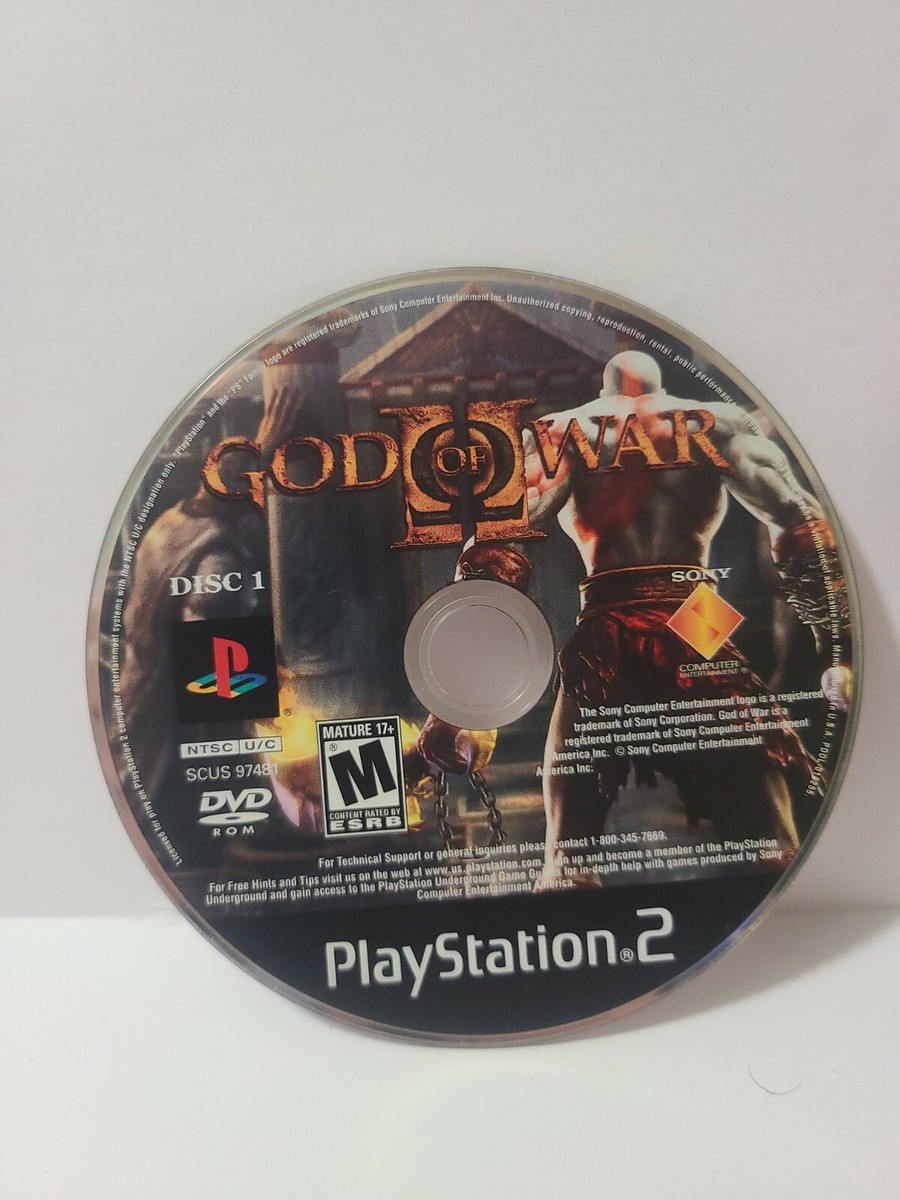 God of War II (Sony PlayStation 2 PS2) 2 Disc Set TESTED
