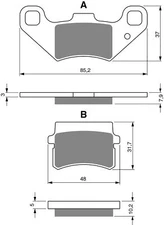Goldfren AD288, FA416 Disc Pads (Pair)