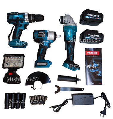 Kit 4in1 Trapano Avvitatoreimpulsismerigliatricetassellatore2x4ahcaricatore 86478988 - Foto 10