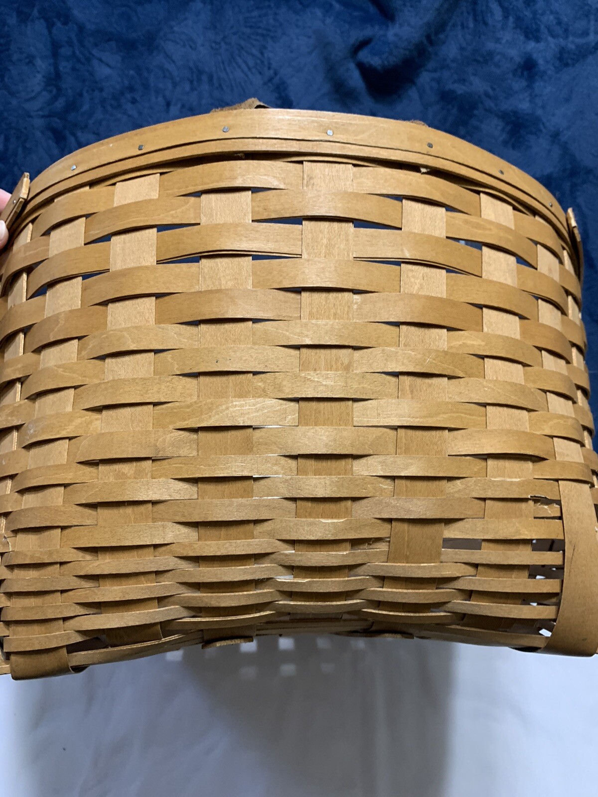 Longaberger 2011 Blanket Basket With Protector Used Condition eBay