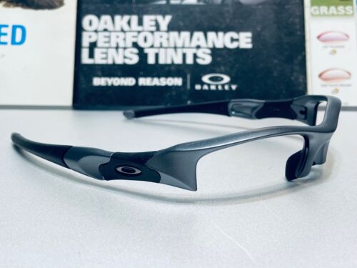 Oakley Flak Jacket 1.0 XLJ Dark Grey mit Gunmetal Icons Custom OCP Build - Bild 2 von 14