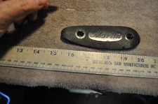 MARLIN Uknown Black Plastic Butplate , used probley for 22 rifle see pics