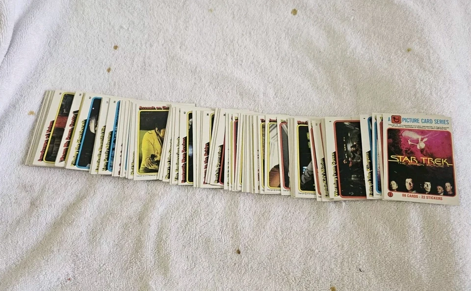 1979 Star Trek The Motion Picture Complete Trading Card Set 1-88 + More Lot #1 - Image 2 of 4
