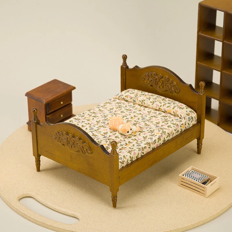 1:12 Scale Vintage Dollhouse Beds for Bedroom for sale | eBay