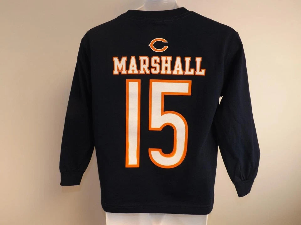 Nueva Camisa Chicago Bears #15 Brandon Marshall Niños 7 L Grande Manga Larga Foto 4 de 4
