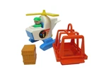 Vintage 1982 Fisher Price Little People #2449 Air Lift Copter 100% Complete~Nice