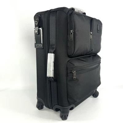 TUMI Ellison Continental Expandable Carry On 4 Wheel Packing Case Solid Black