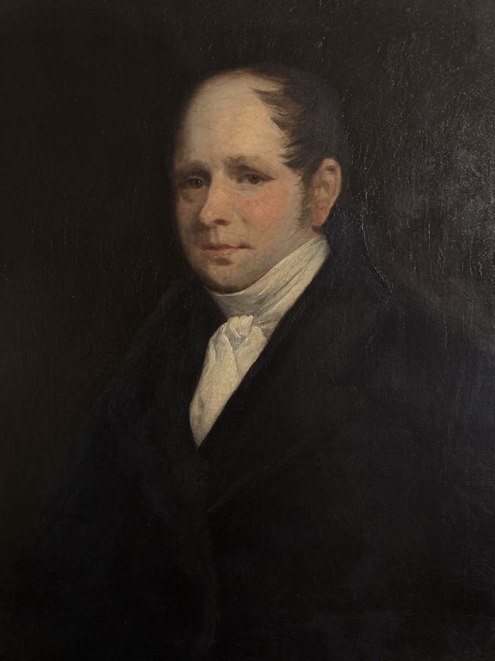A Fine Large Antique 18th Century Georgian Oil On Canvas Portrait Of A ...