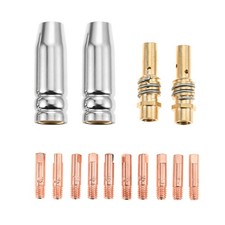 2Pcs Snap on Gas Nozzles Welding Gun Accessory for MB 15AK MIG Welding Torch Gun