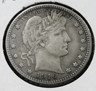 1916-p, silver Barber quarter