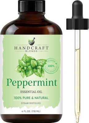Handcraft Blends Peppermint Essential Oil   Huge 4 Fl Oz   100% Pure and Natural