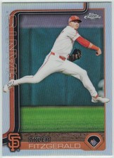 2025 Topps Chrome #30 Tyler Fitzgerald Refractor Giants