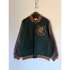 One Of These Days Mustang Varsity Jacket - Size XXL - Brown Green - Made in USA