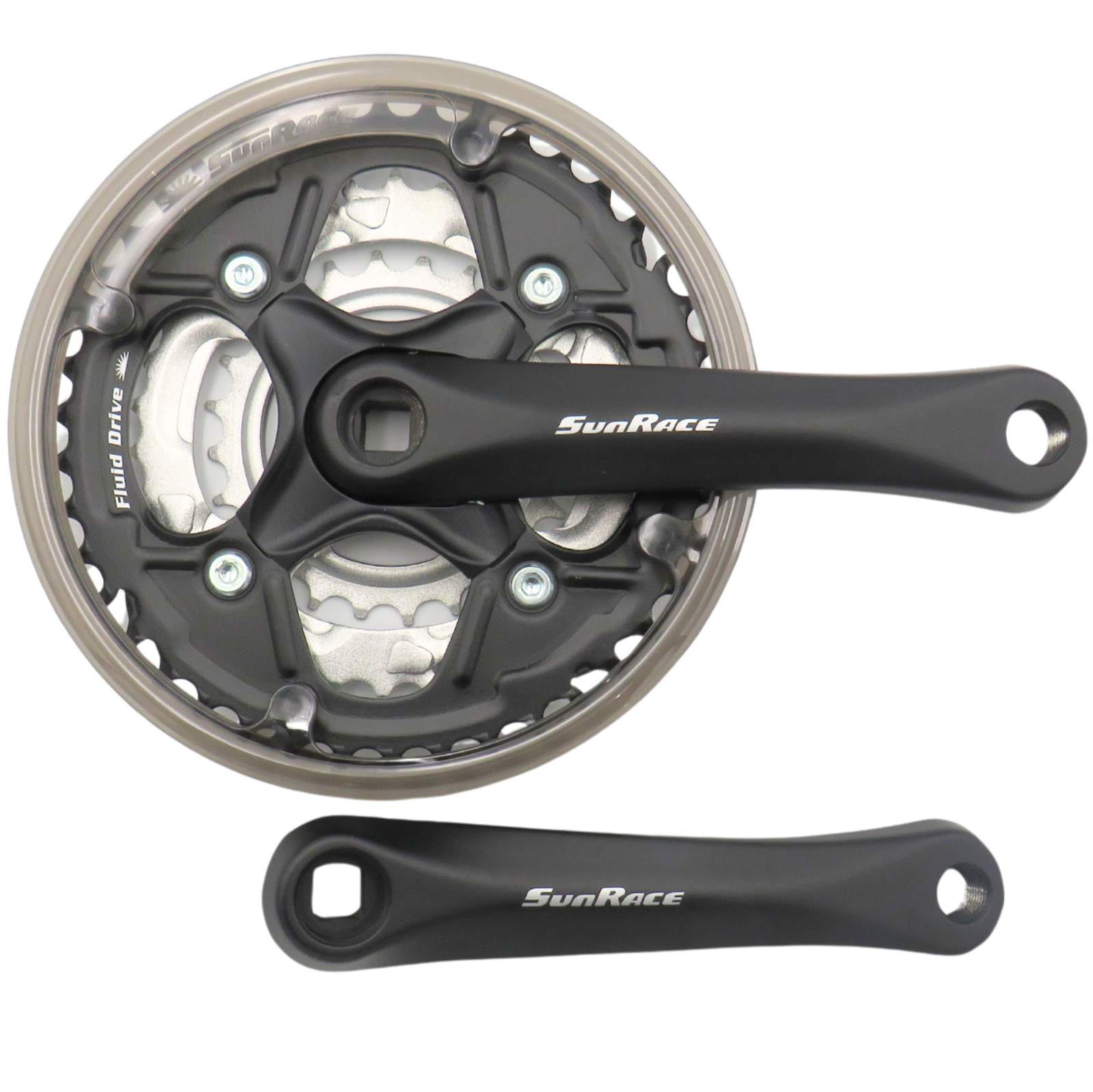Sunrace Triple Crankset M51 42-34-24 Tooth 7/8 Speed Square Taper 152mm Arms -H