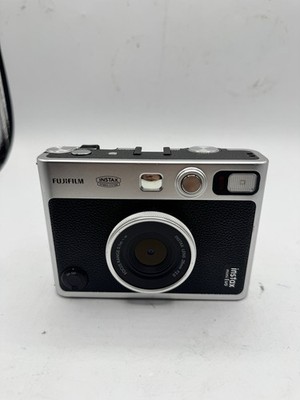 Fujifilm Instax Mini Evo Instant Camera Black Silver Built-in Flash USB