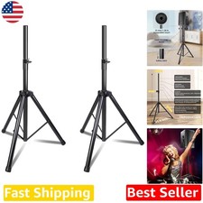 Heavy Duty Speaker Stands Pair 60" Adjustable Height Tripod Stage Mount