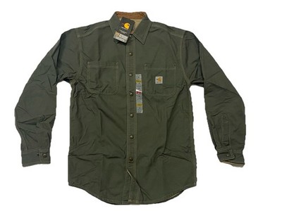 Carhartt FR Canvas Jac Shirt Jacket Mens Small Snap 100432-316 | eBay