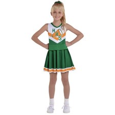 Kids' Stranger Things Hawkins Green Cheerleader Uniform Halloween Costume 14-16