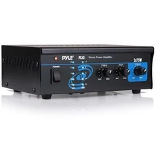 Pyle Mini 2X75W Home House Theater Stereo Power Amp Amplifier Receiver PCA3