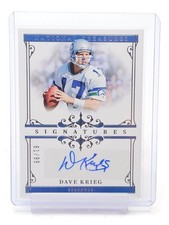 DAVE KRIEG 2025 NATIONAL TREASURES SIGNATURES AUTO /99 #SIG-DKG SEAHAWKS Q4856