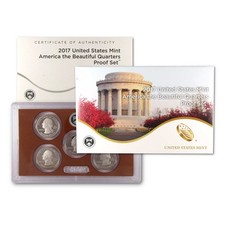 2017 America the Beautiful Quarter Clad Proof Set U.S. Mint OGP COA