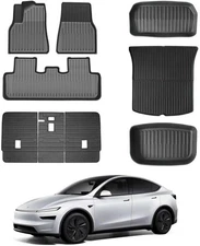 2025 2026 New Model Y Juniper Floor Mat 9PCS Waterproof Scratch Floor Mats with