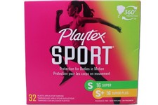 Playtex Sport Tampons Multipack: Super 16 Ct, Super Plus 16 Ct, Fragrance Free