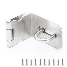 Door Hasp Latch 90 Degree Right Angle Padlock Hasp 304 Stainless Steel Safety Cl