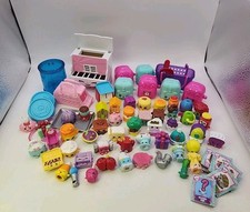 Shopkins Lot of 50 Different Figures Mixed Seasons Rares Piano Bags