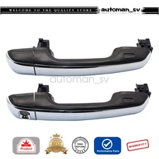 Door Handle set for Toyota 2010-21 4Runner with Chrome insert Front Left&Right
