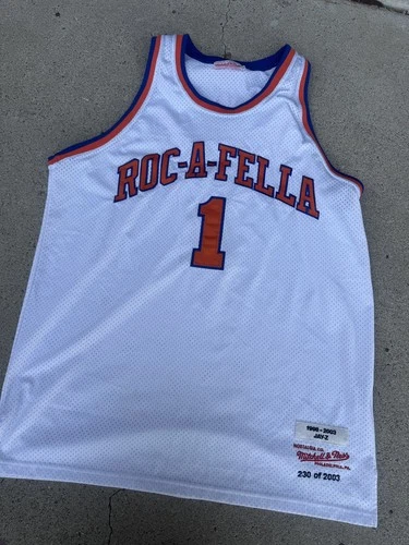 JAY-Z S.CARTER ROC-A-FELLA -MITCHELL & NESS JER 1990s vintage concert t-shirt, vintage, single stitch, B+ condition
