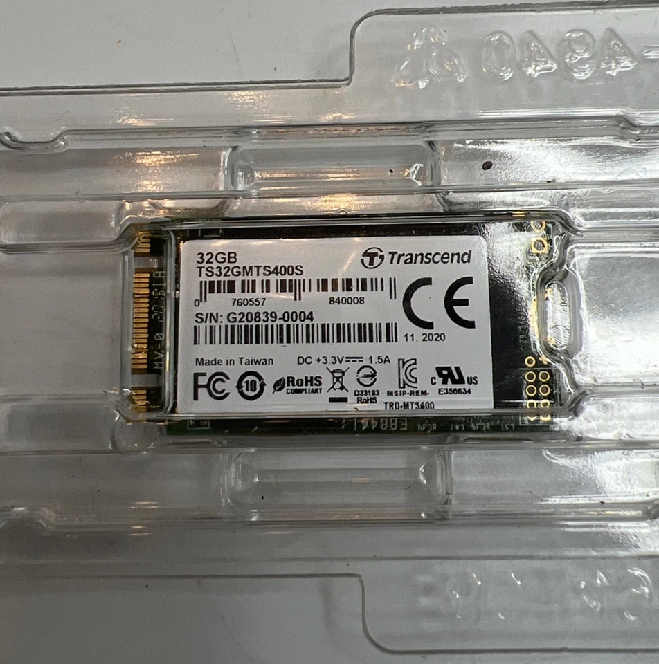Transcend TS32GMTS400S 32GB M.2 SATAIII 42mm SSD Internal Solid State Drive - Image 2 of 4