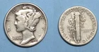 SILVER! SILVER! SILVER! 1945 MERCURY DIME #MX11-28