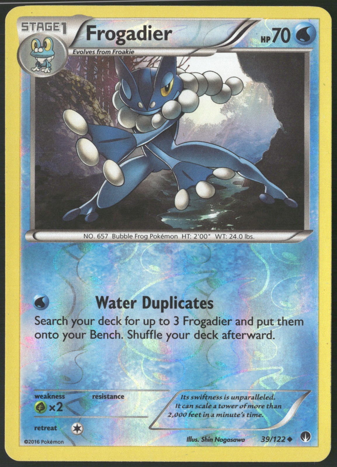 Frogadier Reverse Holo 39/122 XY - BREAKpoint LP