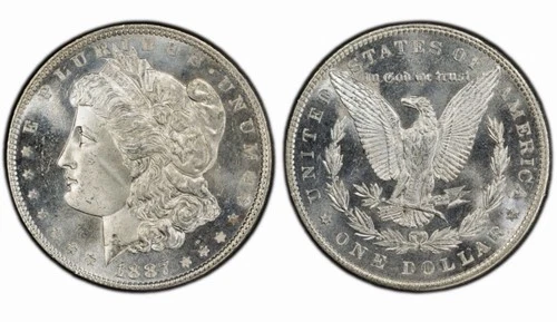 Morgan Silver Dollar 1887 $1 Uncirculated Business Strike US Coin