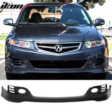 Fits 06-08 Acura Tsx Front Bumper Lip Euro-r Style Spoiler Pu Unpainted Splitter