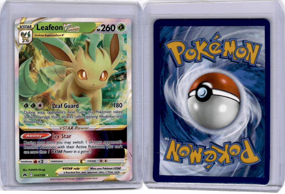 Pokemon TCG Crown Zenith 014/159 - Leafeon VSTAR - Ultra Rare - NM