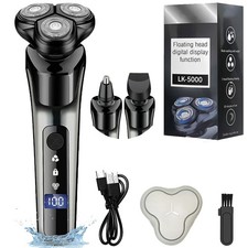 3-In-1 Elektrorasierer Herrenrasierer Akku Rasierer Nass&Trocken Rasierapparat