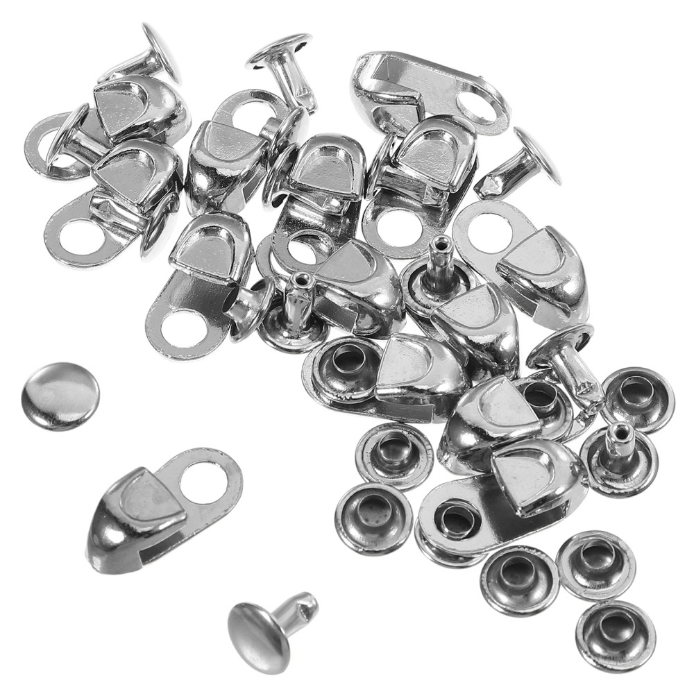 APL 12 Pezzi Gancio per Scarpe Chiusure in Pizzo Ganci per Stivali Fibbia Rivetti Fibbie per Scarpe