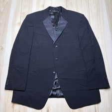 Giorgio Armani Wool Tuxedo Silk Lined Italian Sport Coat Mens 44S Blazer Jacket