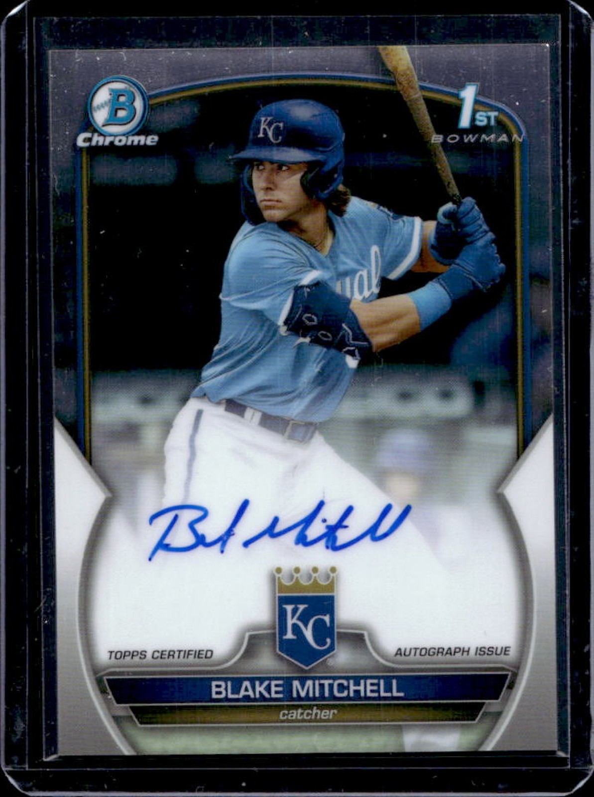 2023 Bowman Draft Blake Mitchell Chrome Auto 1st Prospect #CDA-BMI Royals