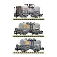 Fleischmann 6660152 N 3-Tlg. Set: Kesselwagen, Dr