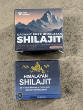 2x Pure Organic Himalayan Shilajit Resin, 85 Trace Minerals Complex - 30g/50g