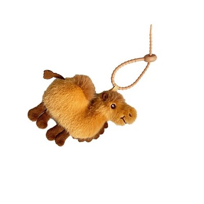 Adorable Plush Camels Keychain Desert Culture Theme Bag Charm Soft Fabric