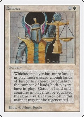 Balance  X1 Unlimited Edition Excellent up to Near Mint MTG (RGA) 4RCards