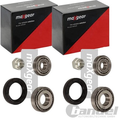 2X MAXGEAR RADLAGER-SATZ VORNE PASSEND FÜR FIAT 126 600 850 FSO 126P SEAT 133