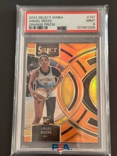 2024 Select WNBA - Premier Level Angel Reese Orange Prizm /125 (RC) PSA 9