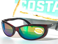 NEW Costa Del Mar FATHOM Tortoise POLARIZED Green 580P Lens Sunglass FA 10 OGMP