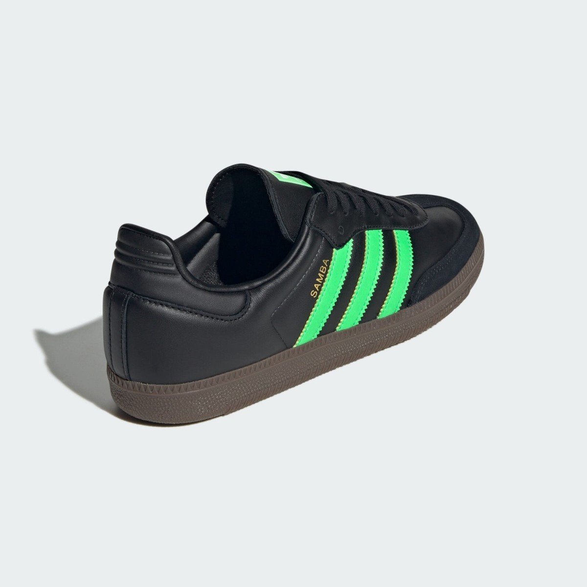 adidas Originals Samba OG Core Black Screaming Green JR0911 Men's