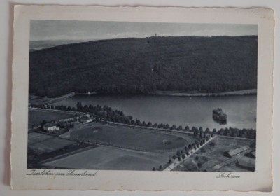 ISERLOHN SAUERLAND Seilersee field post sent 1940 aerial view